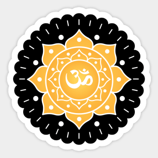 Yellow Mandala Sticker